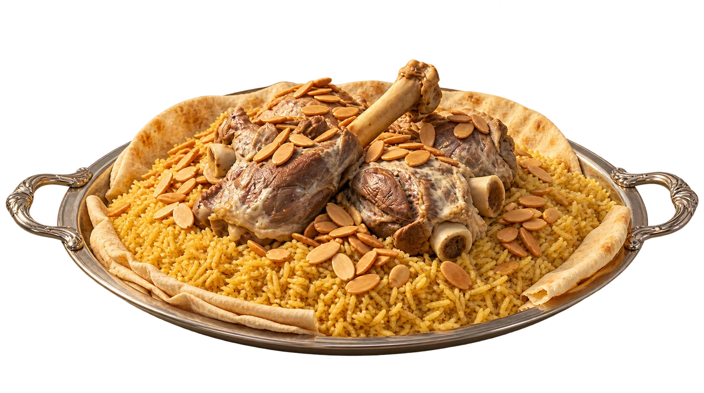 سدر منسف مشترك بالرز واللحم واللوز، تصوّر مولّد