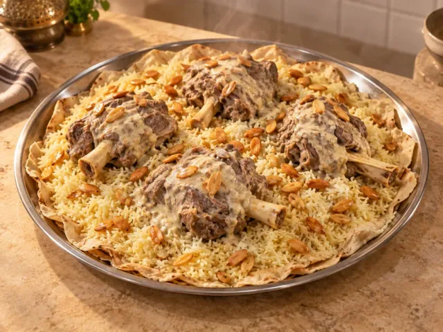 تصوّر بصري للمنسف؛ حجم الطلب وتفاصيله على طلبات